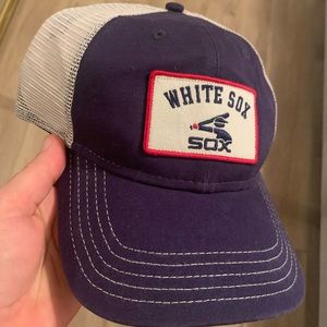 New Era White Sox Navy and White Trucker Hat